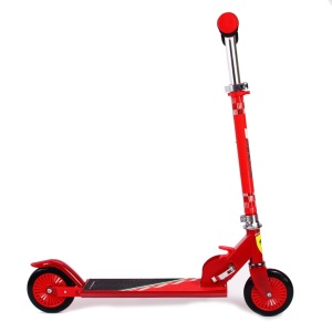 Trotineta pliabila Ferrari pentru copii cu roti 120 mm, rosie - Img 3