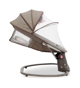 Balansoar electric Khalo, bluetooth, telecomanda, centura siguranta, timer oprire automata, spatar reglabil, 67 x 51 x 62 cm - Img 6