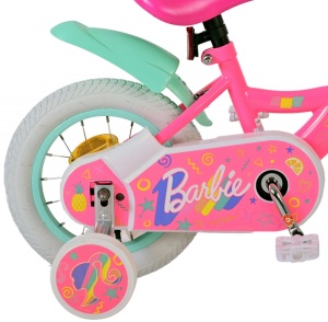 Bicicleta E&L Barbie 12 inch, frana de mana pe roata fata, scaun si ghidon reglabil, spite metalice, roti gonflabile, stopuri reflectorizante - Img 2