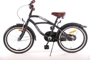 Bicicletă E&L Black Cruiser 18 inch, sa pe arcuri, frână V față, frână in butuc spate, cric metalic, 95% asamblată - Img 5