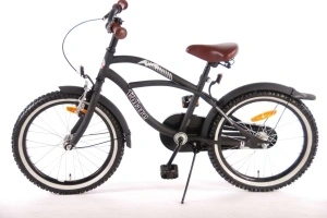 Bicicletă E&L Black Cruiser 18 inch, sa pe arcuri, frână V față, frână in butuc spate, cric metalic, 95% asamblată - Img 5