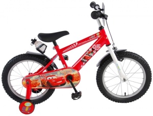 Bicicleta E&L Disney Cars 16 inch, frana de mana pe ambele roti, scaun si ghidon reglabil, sticla de apa, spite otel, roti gonflabile - Img 5