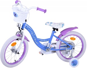 Bicicleta E&L Disney Frozen 16 inch ND, frana de mana pe roata din fata, scaun si ghidon reglabil, cosulet pe ghidon, roti gonflabile, stopuri reflectorizante - Img 2