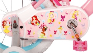 Bicicleta E&L Disney Princess 14 inch Pink ND, frana de mana pe ambele roti, scaun si ghidon reglabil, spite metalice, roti gonflabile, stopuri reflectorizante - Img 2