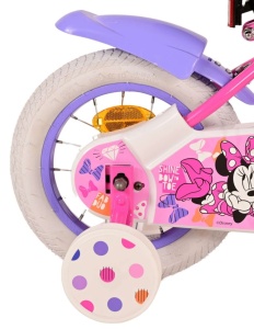 Bicicleta E&L Minnie Mouse 12 inch Bow Tie, frana de mana pe roata fata, scaun si ghidon reglabil, cosulet pe ghidon, roti gonflabile, stopuri reflectorizante - Img 3