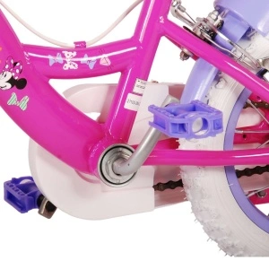 Bicicleta E&L Minnie Mouse 12 inch Cutest, frana de mana pe ambele roti, scaun si ghidon reglabil, spite metalice, roti gonflabile, stopuri reflectorizante - Img 5