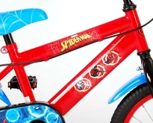 Bicicleta E&L Spiderman RB 16 inch, frana de mana pe roata fata, scaun si ghidon reglabil, sticla de apa, roti gonflabile, stopuri reflectorizante - Img 5