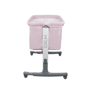 Patut Co Sleeper Asalvo Calm roz, reglabil 5 nivele de inaltime, picioare extensibile, material moale si usor de curatat, 80 x 65 x 84 - Img 3