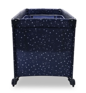 Patut copii 2 nivele Smooth Moon, pliere compacta, baza captusita impermeabila, 77x65x125 cm - Img 4