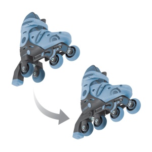 Role Globber INITIERE, reglabile 2 in 1, masura 26-29, rulmenti ABEC 9, culoare albastru - Img 3