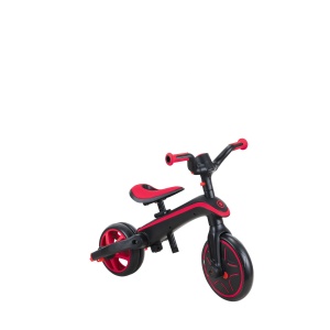 Tricicleta Globber EXPLORER PLIABLA 4 in 1, functie free wheel, scaun ajustabil, roti EVA, centura siguranta in 5 puncte, culoare rosie - Img 3