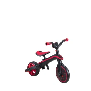 Tricicleta Globber EXPLORER PLIABLA 4 in 1, functie free wheel, scaun ajustabil, roti EVA, centura siguranta in 5 puncte, culoare rosie - Img 3