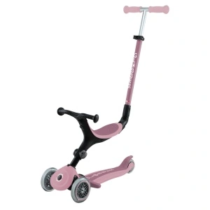 Trotineta Globber GO UP ACTIVE ECOLOGIC 3 in 1, ghidon si scaun ajustabile, rulmenti ABEC 9, culoare roz pal - Img 5