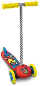 Trotineta intuitiva Mickey Mouse, 3 roti, platforma antiderapanta, manere ergonomice