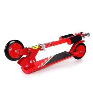 Trotineta pliabila Ferrari pentru copii cu roti 120 mm, rosie - Img 4