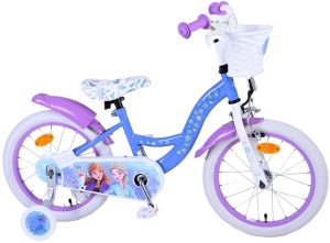 Bicicleta E&L Disney Frozen 16 inch ND, frana de mana pe roata din fata, scaun si ghidon reglabil, cosulet pe ghidon, roti gonflabile, stopuri reflectorizante - Img 3