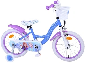 Bicicleta E&L Disney Frozen 16 inch ND, frana de mana pe roata din fata, scaun si ghidon reglabil, cosulet pe ghidon, roti gonflabile, stopuri reflectorizante - Img 3