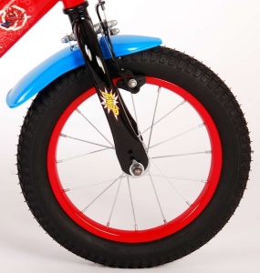 Bicicleta E&L Spiderman RB 14 inch, frana de mana pe roata din fata, sticla de apa, scaun si ghidon reglabil, roti ajutatoare - Img 6