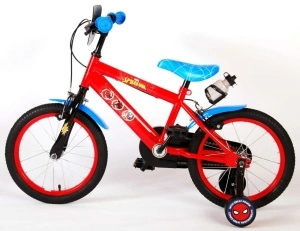 Bicicleta E&L Spiderman RB 16 inch, frana de mana pe roata fata, scaun si ghidon reglabil, sticla de apa, roti gonflabile, stopuri reflectorizante - Img 6