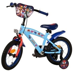 Bicicleta E&L Spidey si prietenii 14 inch, frana de mana pe roata fata, scaun si ghidon reglabil, spite metalice, roti gonflabile - Img 2