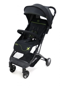 Carucior Asalvo sport, modul Troller-transport pe avion negru-verde
