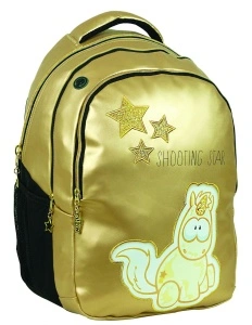 Ghiozdan scoala NICI Shooting Star, cu trei compartimente, buzunare laterale pentru sticla apa si bretele ergonomice - Img 3