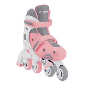Role Globber INITIERE, reglabile 2 in 1, masura 26-29, rulmenti ABEC 9, culoare roz pal - Img 6