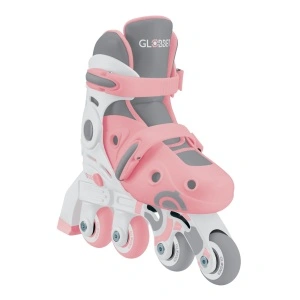 Role Globber INITIERE, reglabile 2 in 1, masura 26-29, rulmenti ABEC 9, culoare roz pal - Img 6