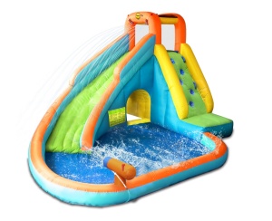 Saltea gonflabila cu piscina, tun cu apa, tobogan si loc de catarat - Img 2