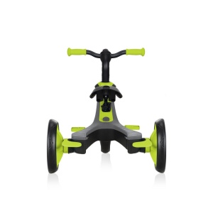 Tricicleta Globber EXPLORER 4 in 1, functie free wheel, scaun ajustabil, roti EVA, centura siguranta in 5 puncte, culoare verde - Img 3