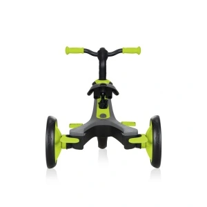Tricicleta Globber EXPLORER 4 in 1, functie free wheel, scaun ajustabil, roti EVA, centura siguranta in 5 puncte, culoare verde - Img 3