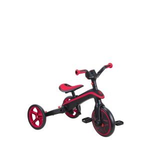 Tricicleta Globber EXPLORER PLIABLA 4 in 1, functie free wheel, scaun ajustabil, roti EVA, centura siguranta in 5 puncte, culoare rosie - Img 4