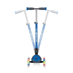 Trotineta Globber ELITE DELUXE, pliabila, roti LED, ghidon ajustabil 4 nivele, rulmenti ABEC 5, culoare albastru - Img 5