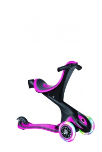 Trotineta Globber Evo 4 in 1 comfort lights roz - Img 4