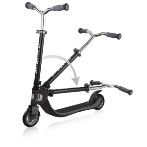 Trotineta Globber FLOW 125, pliabila, ghidon reglabil 4 nivele, greutate suportata 100 kg, rulmenti ABEC 7, culoare gri-negru - Img 2