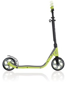 Trotineta Globber ONE NL 205, pliere cu clema în 1 secundă, ghidon reglabil 3 nivele, rulmenti ABEC 7, culoare verde - Img 3