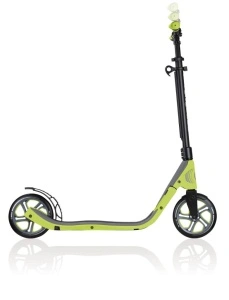 Trotineta Globber ONE NL 205, pliere cu clema în 1 secundă, ghidon reglabil 3 nivele, rulmenti ABEC 7, culoare verde - Img 3