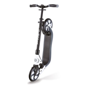 Trotineta Globber ONE NL 205, pliere cu clema în 1 secundă, ghidon reglabil 3 nivele, rulmenti ABEC 7, culoare alb - Img 6
