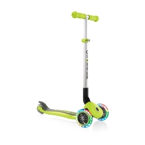 Trotineta Globber PRIMO pliabila cu lumini, ghidon ajustabil 3 nivele, rulmenti ABEC 5, culoare verde - Img 5