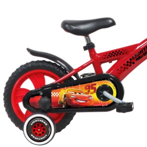 Bicicleta Denver Disney Cars 12 inch, frana de mana pe ambele roti, claxon, aparatoare noroi fata si spate, roti cauciuc EVA - Img 2
