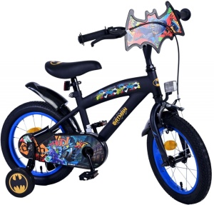 Bicicleta E&L Batman 14 inch ND, frana de mana pe roata din fata, scaun si ghidon reglabil, spite metalice, roti gonflabile, stopuri reflectorizante