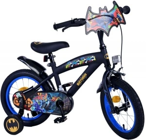 Bicicleta E&L Batman 14 inch ND, frana de mana pe roata din fata, scaun si ghidon reglabil, spite metalice, roti gonflabile, stopuri reflectorizante