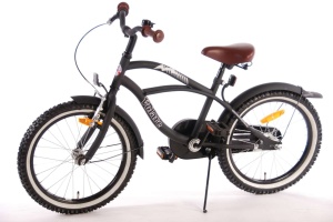 Bicicletă E&L Black Cruiser 18 inch, sa pe arcuri, frână V față, frână in butuc spate, cric metalic, 95% asamblată - Img 7
