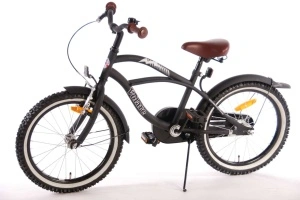Bicicletă E&L Black Cruiser 18 inch, sa pe arcuri, frână V față, frână in butuc spate, cric metalic, 95% asamblată - Img 7