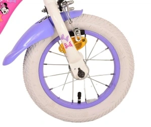 Bicicleta E&L Minnie Mouse 12 inch Bow Tie, frana de mana pe roata fata, scaun si ghidon reglabil, cosulet pe ghidon, roti gonflabile, stopuri reflectorizante - Img 5