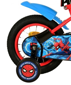 Bicicleta E&L Spiderman ND 12 inch, frana de mana pe roata fata, scaun si ghidon reglabil, spite metalice, roti gonflabile - Img 5