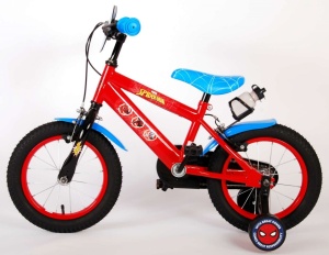 Bicicleta E&L Spiderman RB 14 inch, frana de mana pe roata din fata, sticla de apa, scaun si ghidon reglabil, roti ajutatoare - Img 7