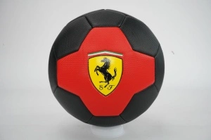 Mingie de fotbal Ferrari, marimea 5, rosu / negru - Img 4