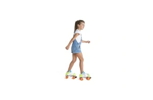 Patine cu rotile Mini Jet masura reglabila 24-36, culoare roz - Img 6