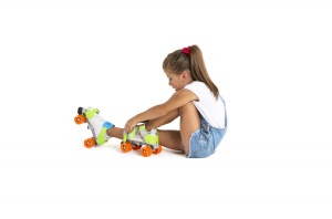 Patine cu rotile Mini Jet masura reglabila 24-36, culoare verde - Img 4